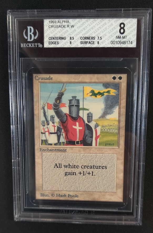 Crusade BGS 8 NM-MT Alpha MTG Magic Graded Card